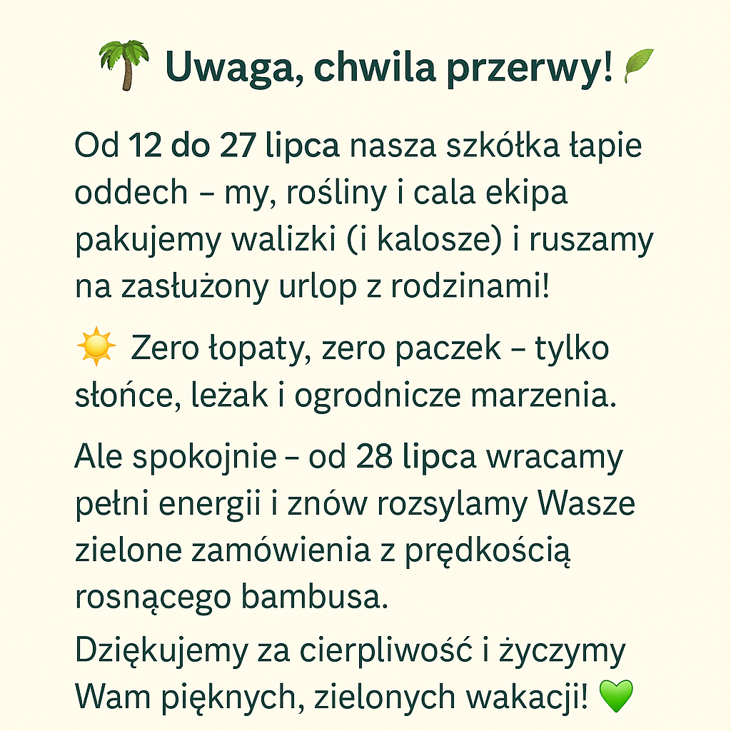 Uwaga, chwila przerwy! 